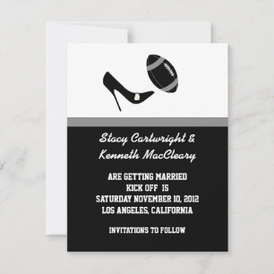 Economias pretas do casamento do futebol o anúncio