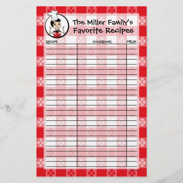 Economizador de Receita Personalizada de Cookin Ho (Frente)