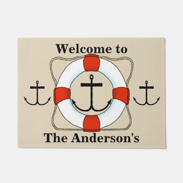 Economizador de vida e tapete de porta de âncora (Frente)