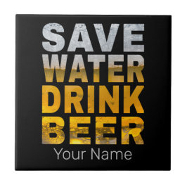 Economize Água Beba Cerveja Placa para Festa de So