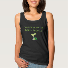Economize Água Beba Tequila Camiseta Regata Margar