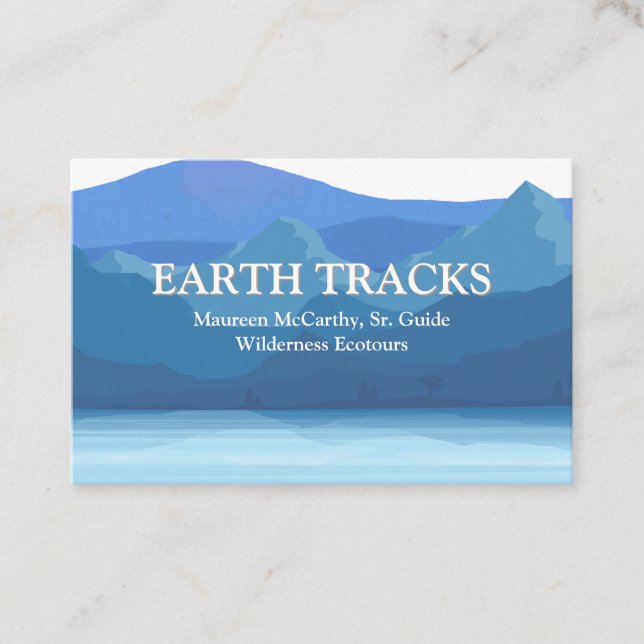Ecotourism Resort Wilderness Guide Cartão de visit (Frente)