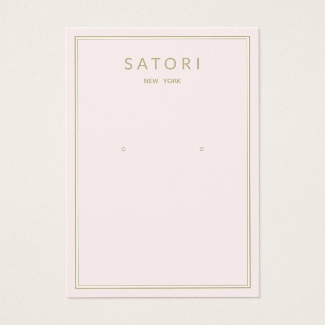 Ecrã de Borda Cor-de-Rosa Pálida Enrelaçando Joias (Frente)