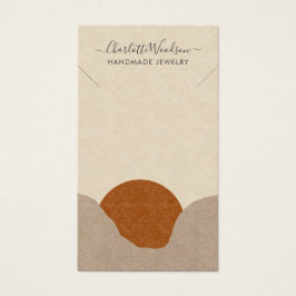 Ecrã de Colar Abstrato do Boho Terracotta