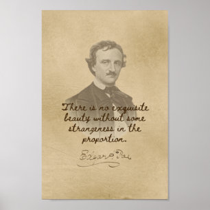 Edgar Allan Poe Cote - Excelente Poster de Beleza
