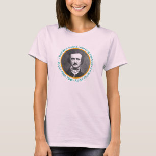 Edgar Allan Poe Retrato Com Camisa De Cotação