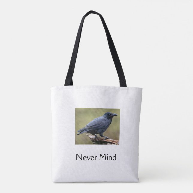Edgar Allen Poe Raven Nunca Mente Bolsa (Verso)