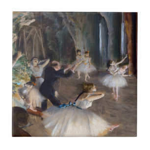 Edgar Degas - A Rehearsal do Balleto no Palco