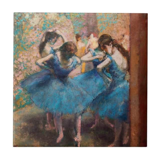 Edgar Degas - Dançarinas em azul (Frente)