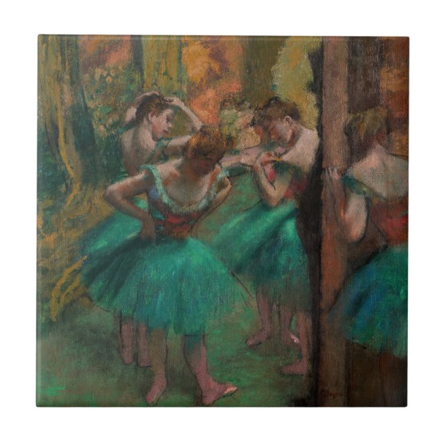 Edgar Degas - Dançarinas, Rosa e Verde (Frente)