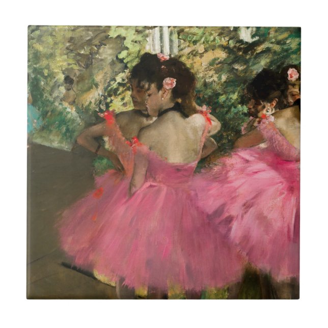 Edgar Degas - Dançarinos a rosa (Frente)