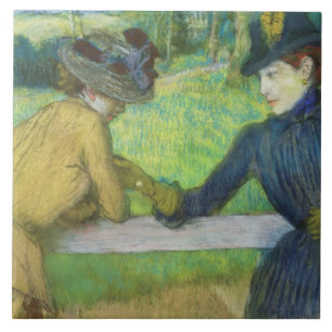 Edgar Degas duas mulheres que inclinam-se em uma