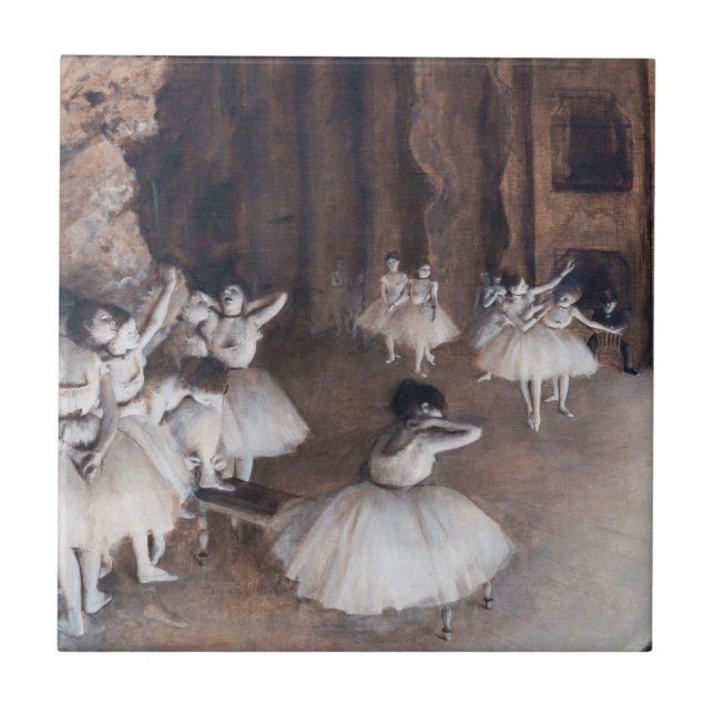 Edgar Degas - Ensaio de Balés no Palco (Frente)