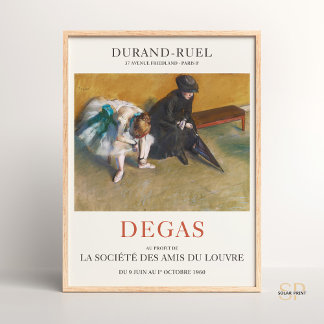 Edgar Degas Esperando Impressionista Impressão de