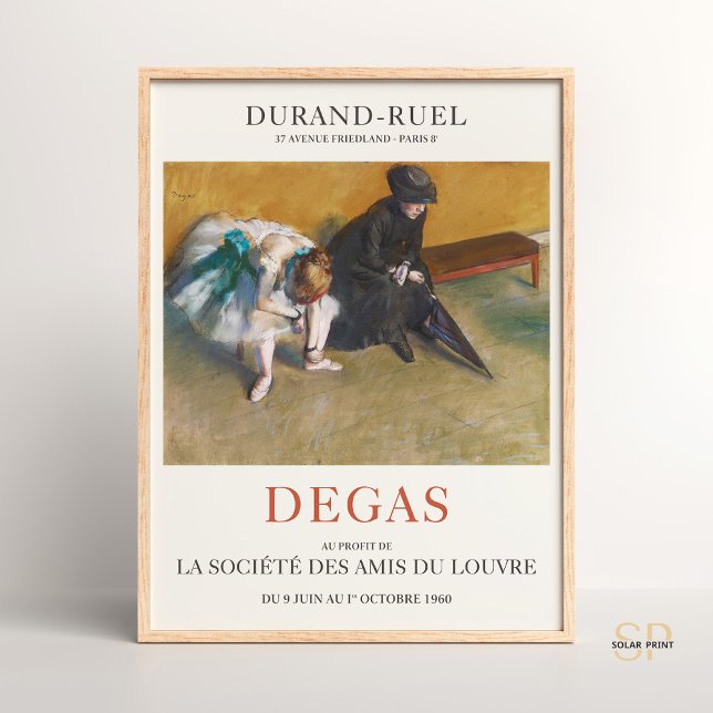 Edgar Degas Esperando Impressionista Impressão de  (Criador carregado)