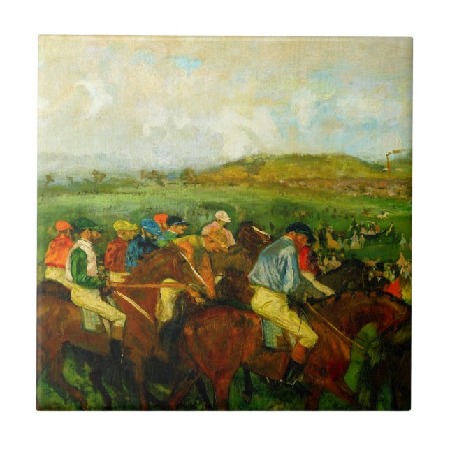 Edgar Degas Horseback Riding (Frente)
