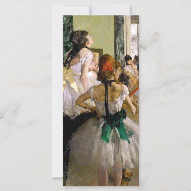 Edgar Degas O Cartão De Classe De Dança (Frente)