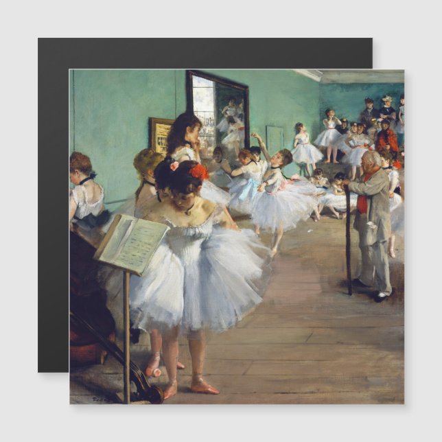 Edgar Degas - O Cartão Magnético Classe Dança (Frente/Verso)