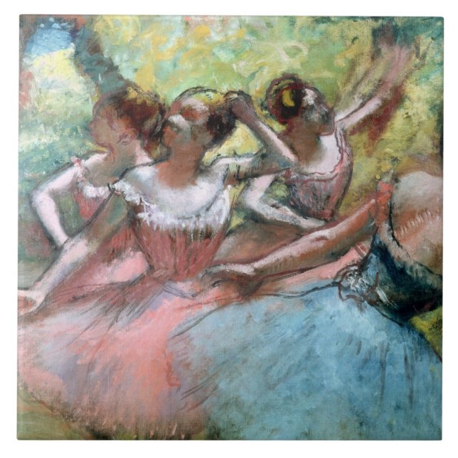 Edgar Degas | quatro bailarinas no palco (Frente)