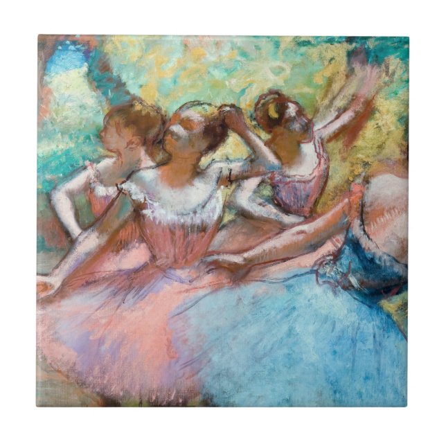 Edgar Degas - Quatro Ballerinas no Palco (Frente)