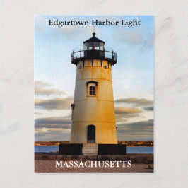 Edgartown Harbor Light, cartão postal de Massachus