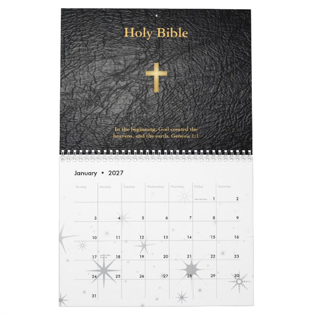 Edição do calendário da Bíblia Sagrada (Jan 2027)
