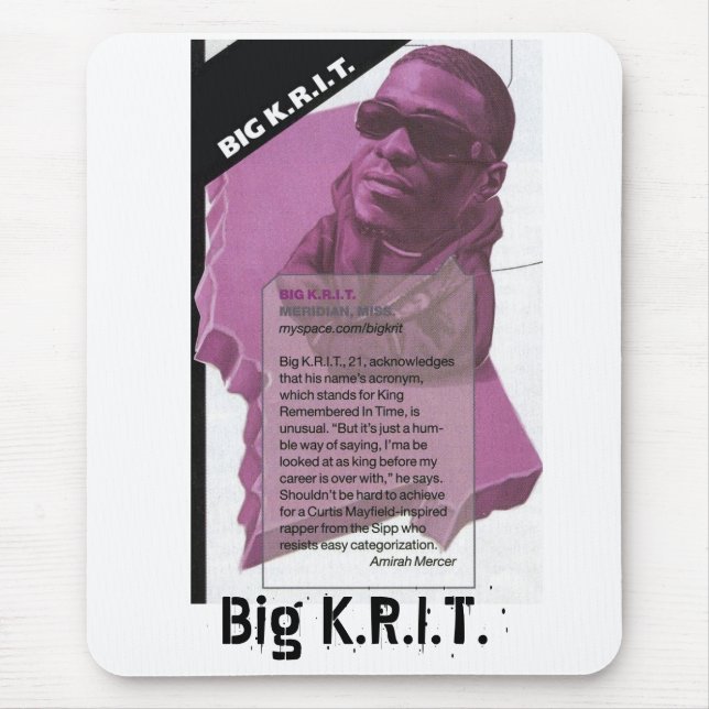 Edição limitada K.R.I.T. grande Mousepads (Frente)