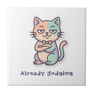 Edição Zero Paciência Gato Divertido Julgando