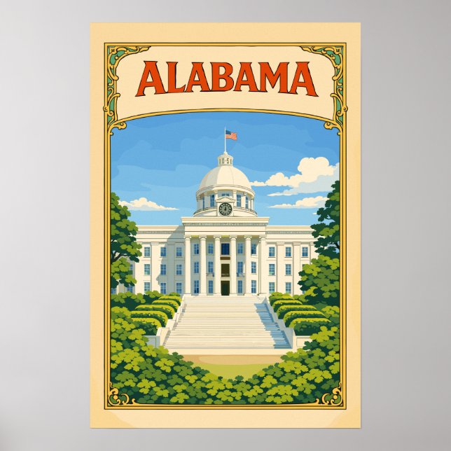 Edifício do Capitólio de Montgomery | Poster do Al (Frente)
