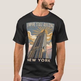 Edifício Empire State Nova York Camisa de Viagem V
