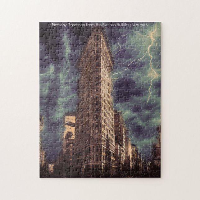 Edifício Flatiron de Nova York. Quebra-cabeça (Vertical)