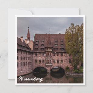 Edifício histórico ao pôr do sol em Nuremberg, Ale