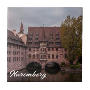 Edifício histórico ao pôr do sol em Nuremberga, Al