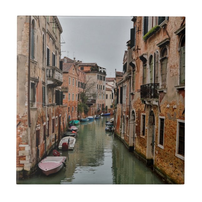 Edifícios ao longo dos canais de Veneza (Frente)