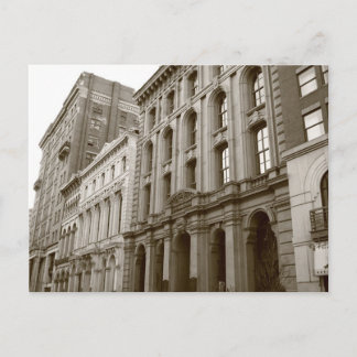 Edifícios em cartões postais Sepia
