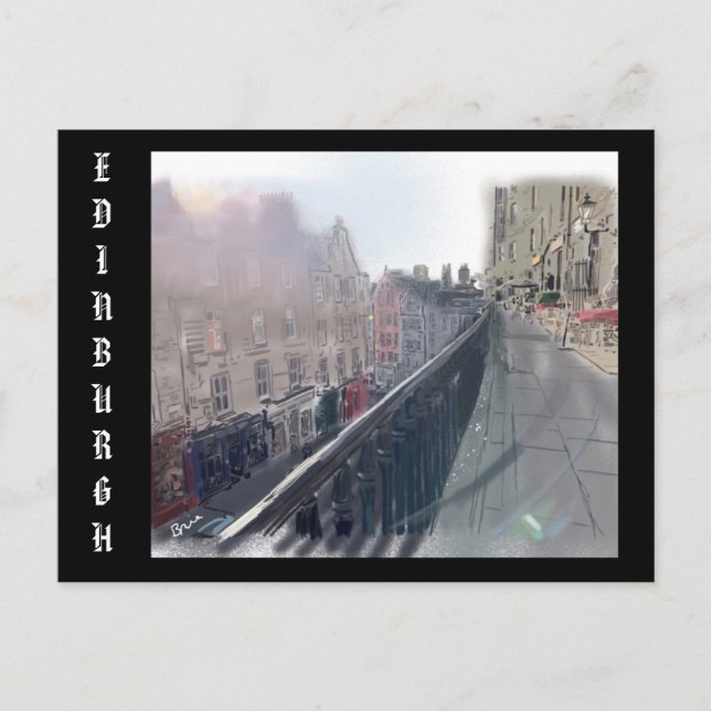 Edimburgo, Escócia  grassmarket Cartão postal (Frente)