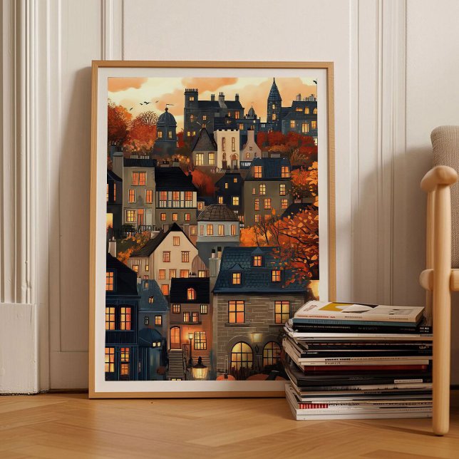 Edinburgh Ilustração Edinburgh Impressão Outono Es (Criador carregado)