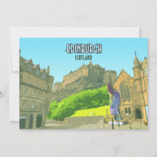 Edinburgh Scotland Castle Reino Unido Vintage