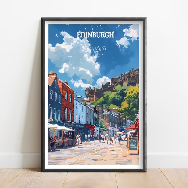 Edinburgh Travel Poster Royal Mile Edinburgh Print (Criador carregado)