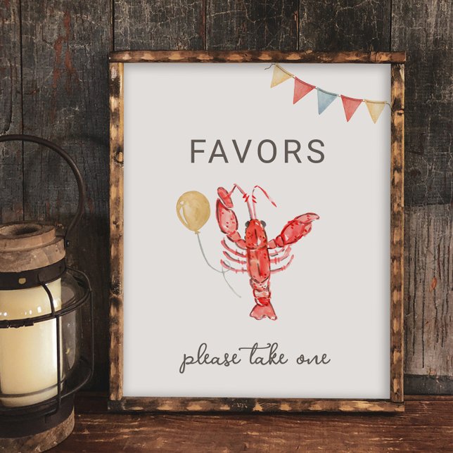 Editable Crawfish Party Favor Sign (Criador carregado)