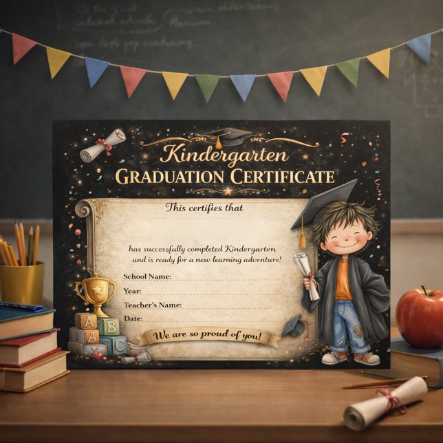 Editable Kindergarten Graduation Celebration  (Criador carregado)
