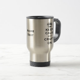 Editar ARTESANATO e Nome, na Caneca de viagem Mant