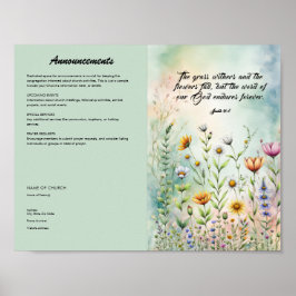 Editar, Baixar Poster do Boletim da Igreja