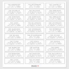 editar etiqueta de endereço de convidado de casame