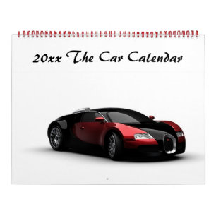 Editável 20xx Calendário Do Carro