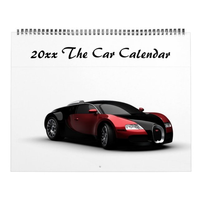 Editável 20xx Calendário Do Carro (Capa)