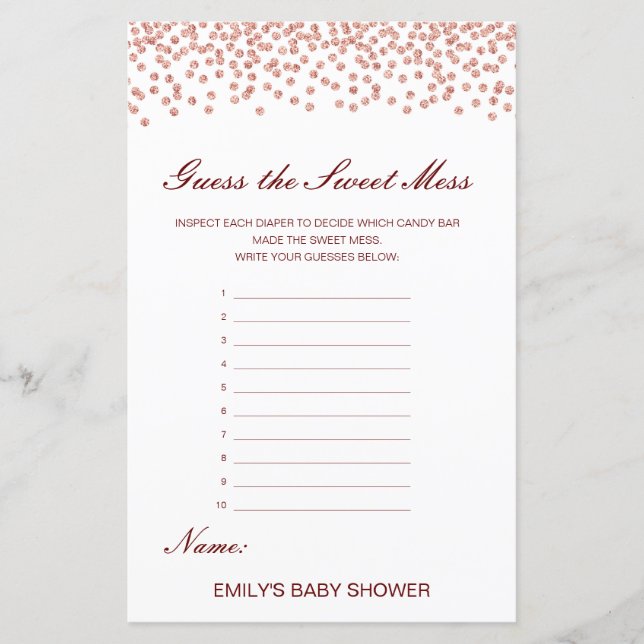 Editável, acho a doce Mess, Fralda suja (Frente)