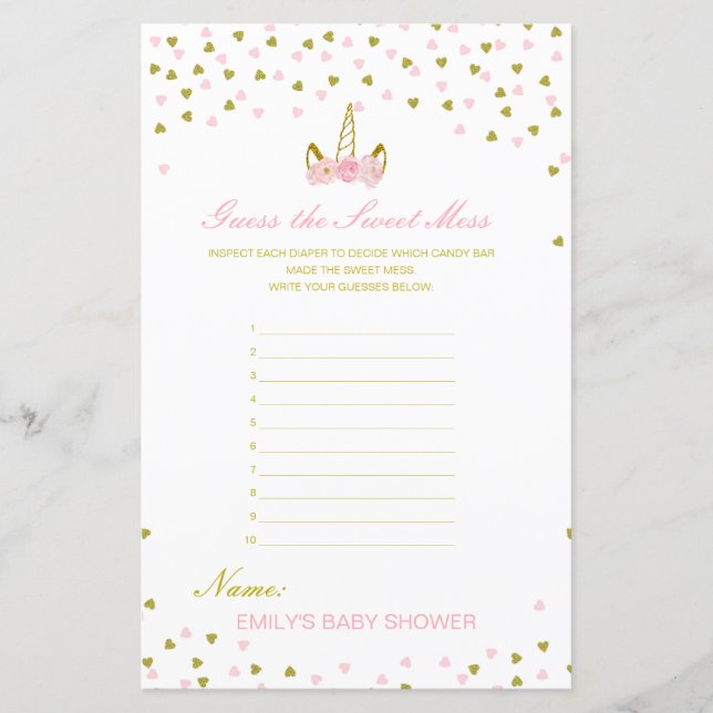 Editável, acho a doce Mess, Fralda suja (Frente)