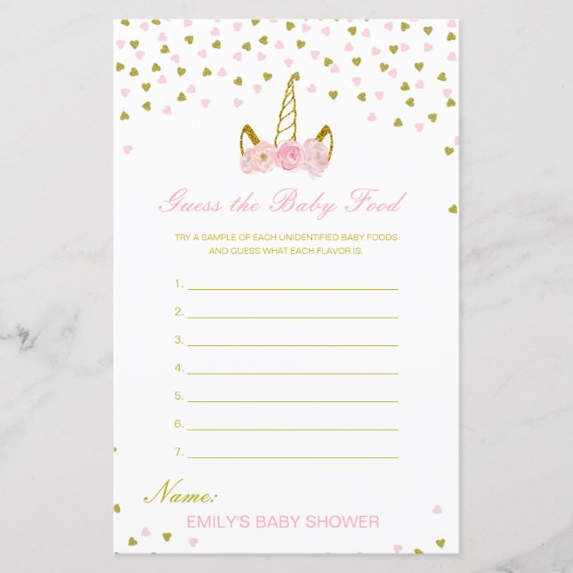 Editável - Adivinha o Jogo do Chá de fraldas da Co (Frente)