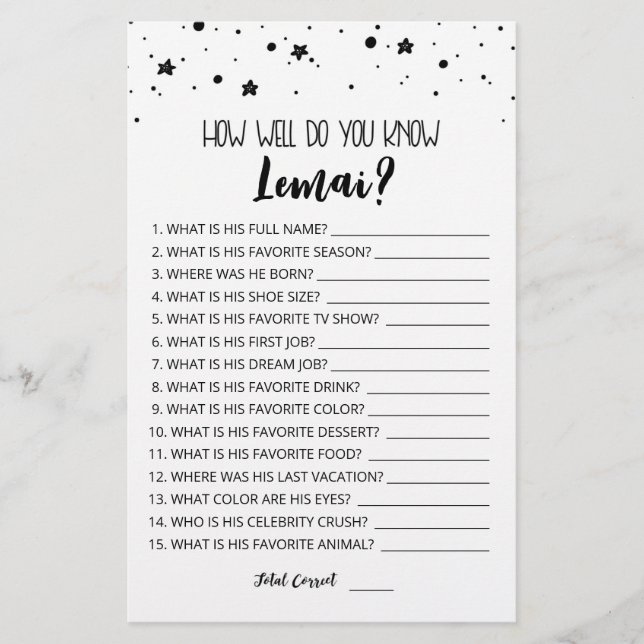 Editável Como você conhece bem o garoto de anivers (Frente)